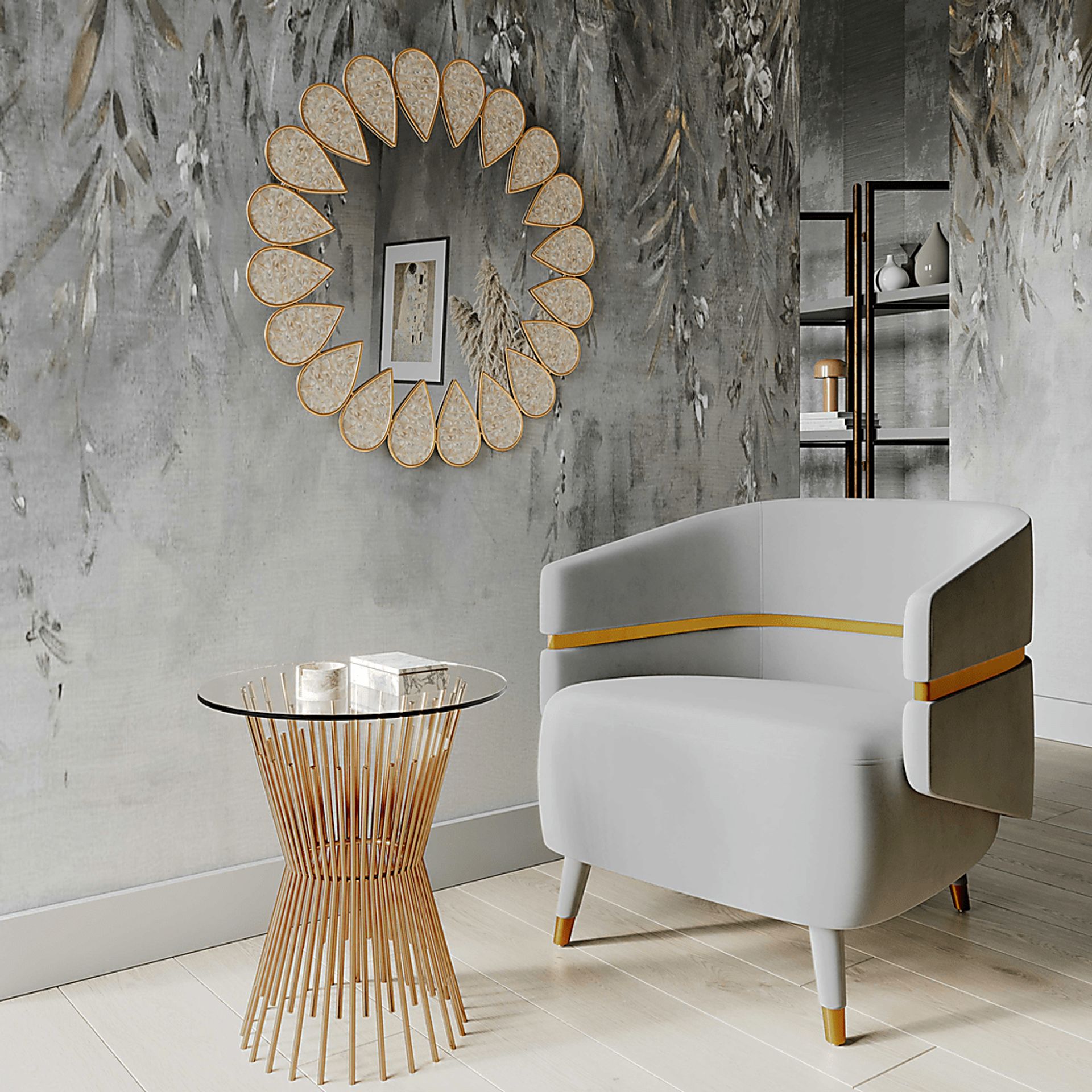 Brimer Gray Accent Chair - Image 2