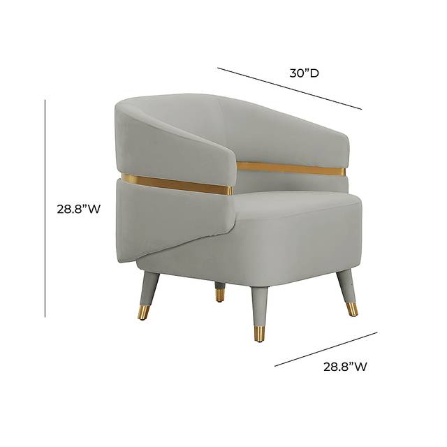 Brimer Gray Accent Chair - Thumbnail - Image 6