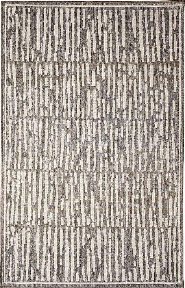 Brimley Gray 5'3 x 7'3 Indoor/Outdoor Rug - Thumbnail - Image 1