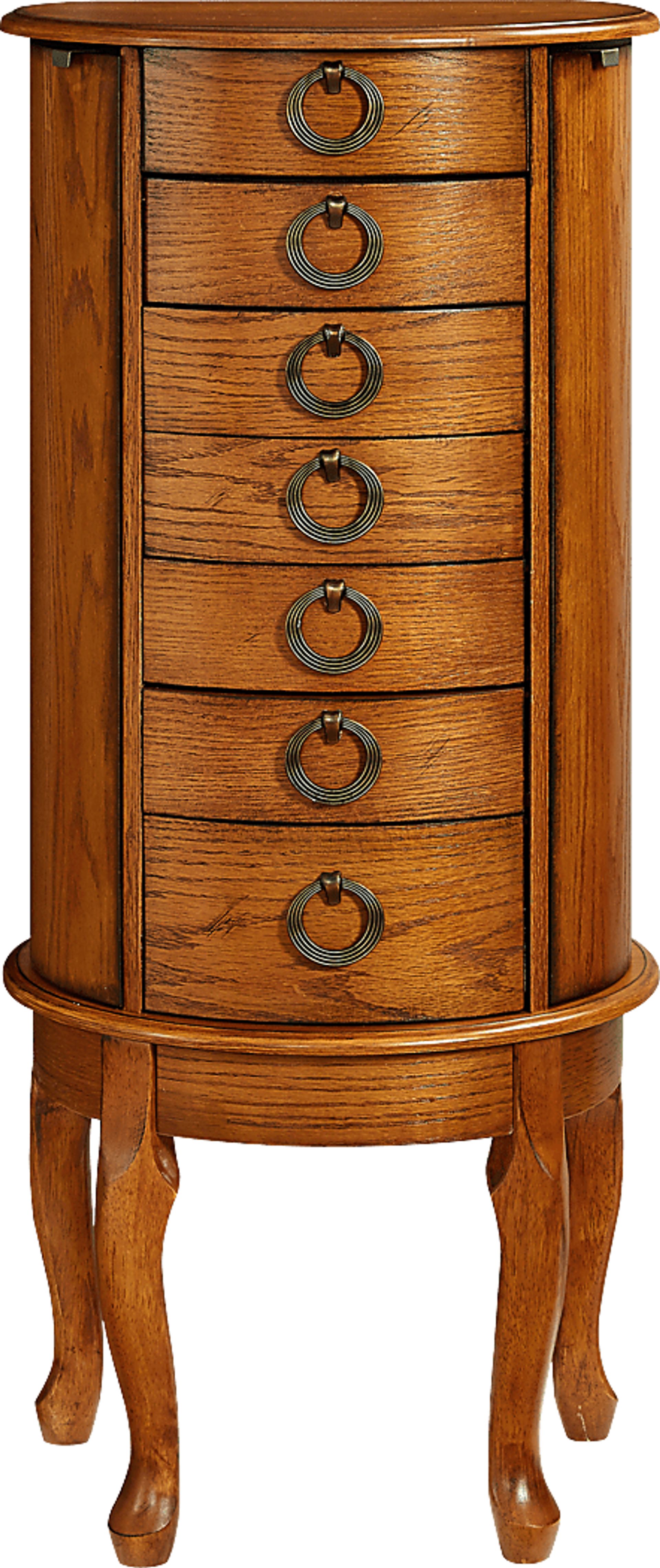 Brinegar Brown Jewelry Armoire - Image 5