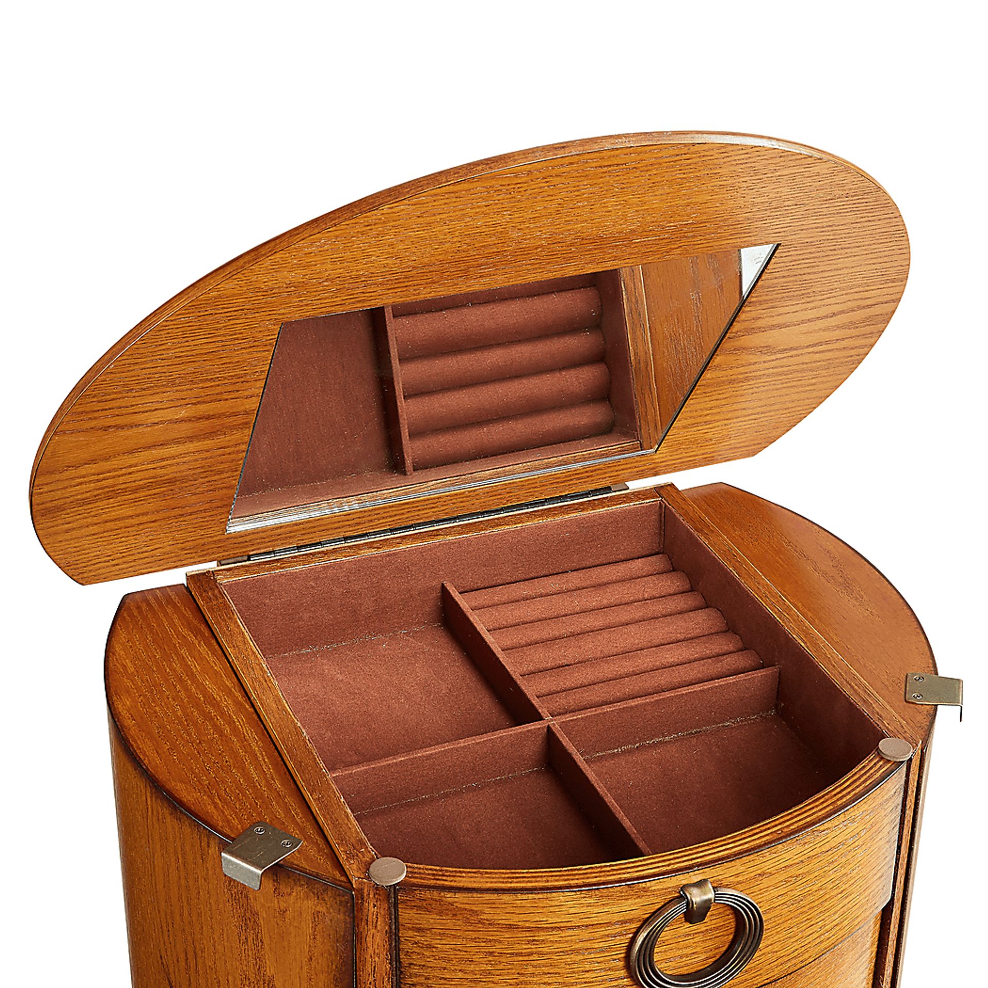 Brinegar Brown Jewelry Armoire - Image 8