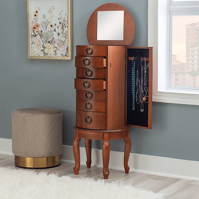 Brinegar Cherry Jewelry Armoire - Thumbnail - Image 3