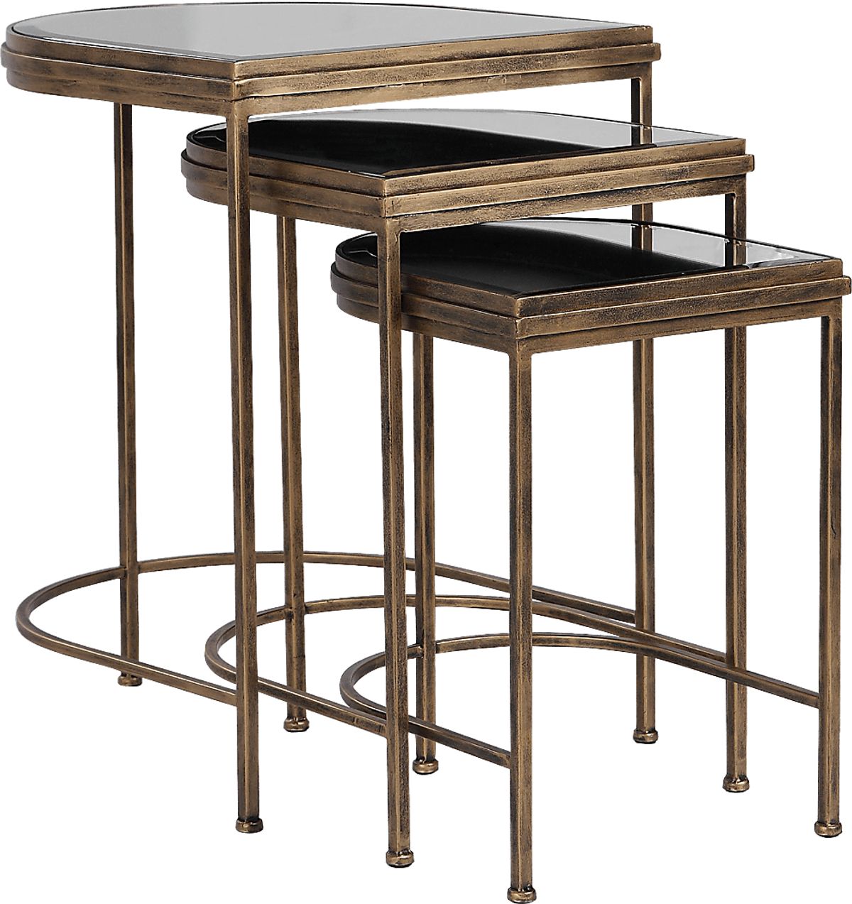Brineton Gold Colors,Metal Nesting Table, Set Of 3 | Rooms to Go