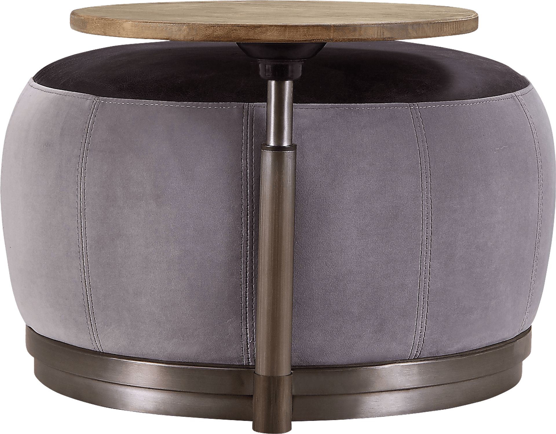 Brinkally Gray Cocktail Ottoman - Image 4