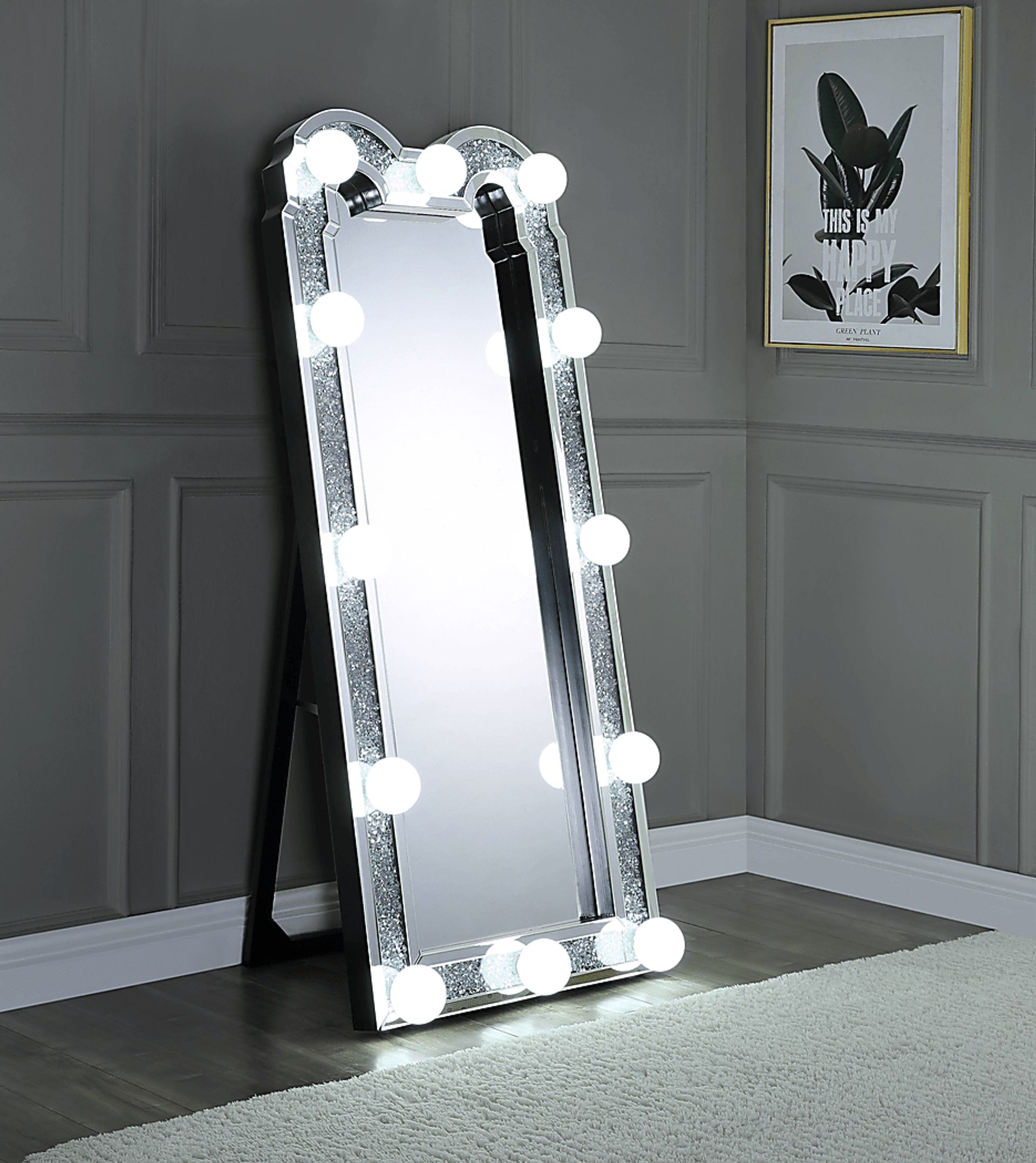 Brinkey Silver Floor Mirror - Image 2
