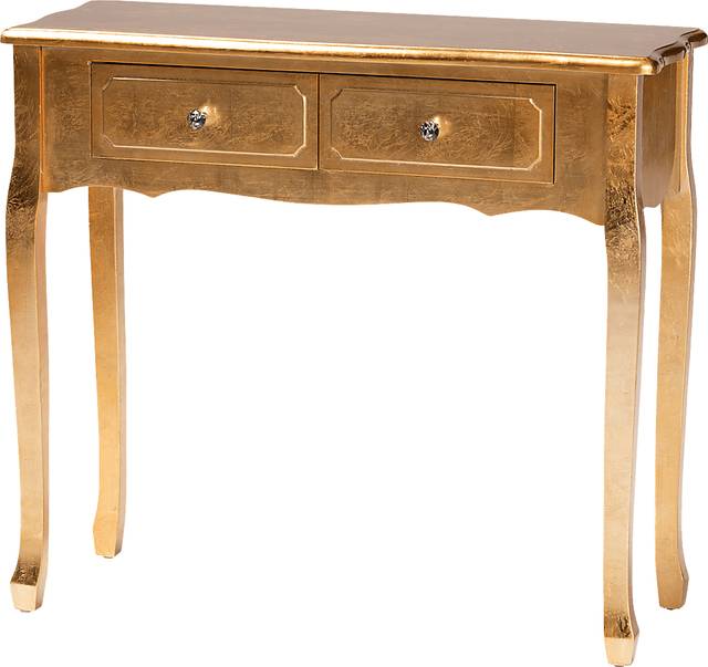 Brinkhoff I Gold Sofa Table - Thumbnail - Image 1