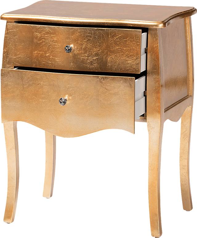 Brinkhoff II Gold Nightstand - Thumbnail - Image 4