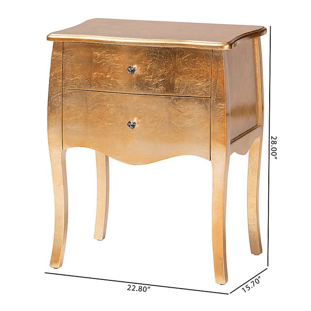 Brinkhoff II Gold Nightstand - Thumbnail - Image 10