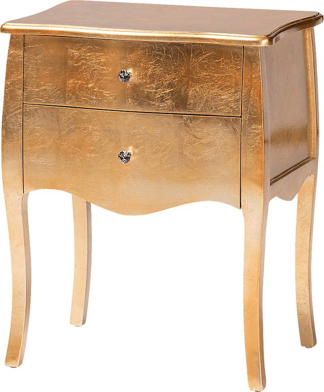 Brinkhoff II Gold Nightstand - Thumbnail - Image 1
