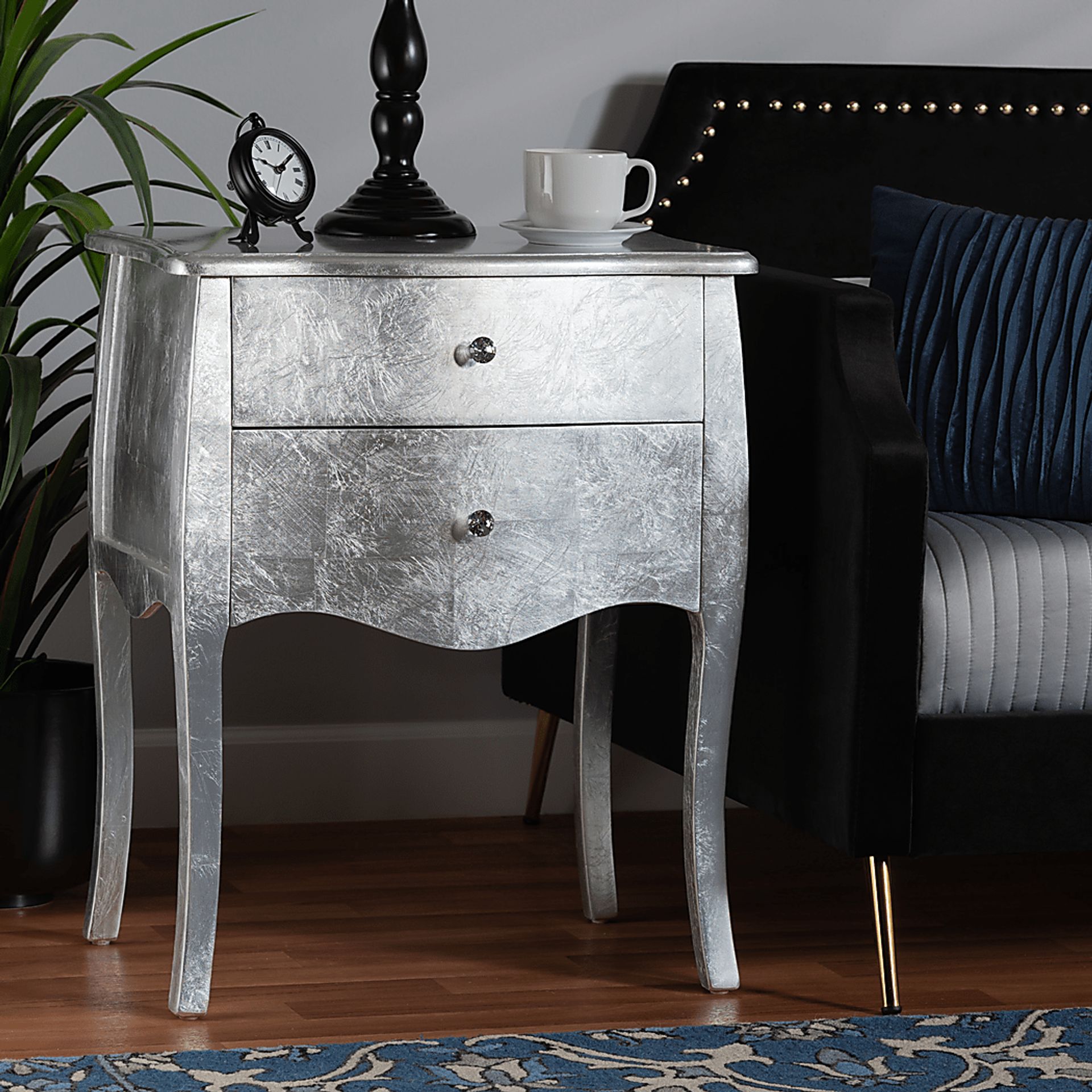 Brinkhoff II Silver Nightstand - Image 2