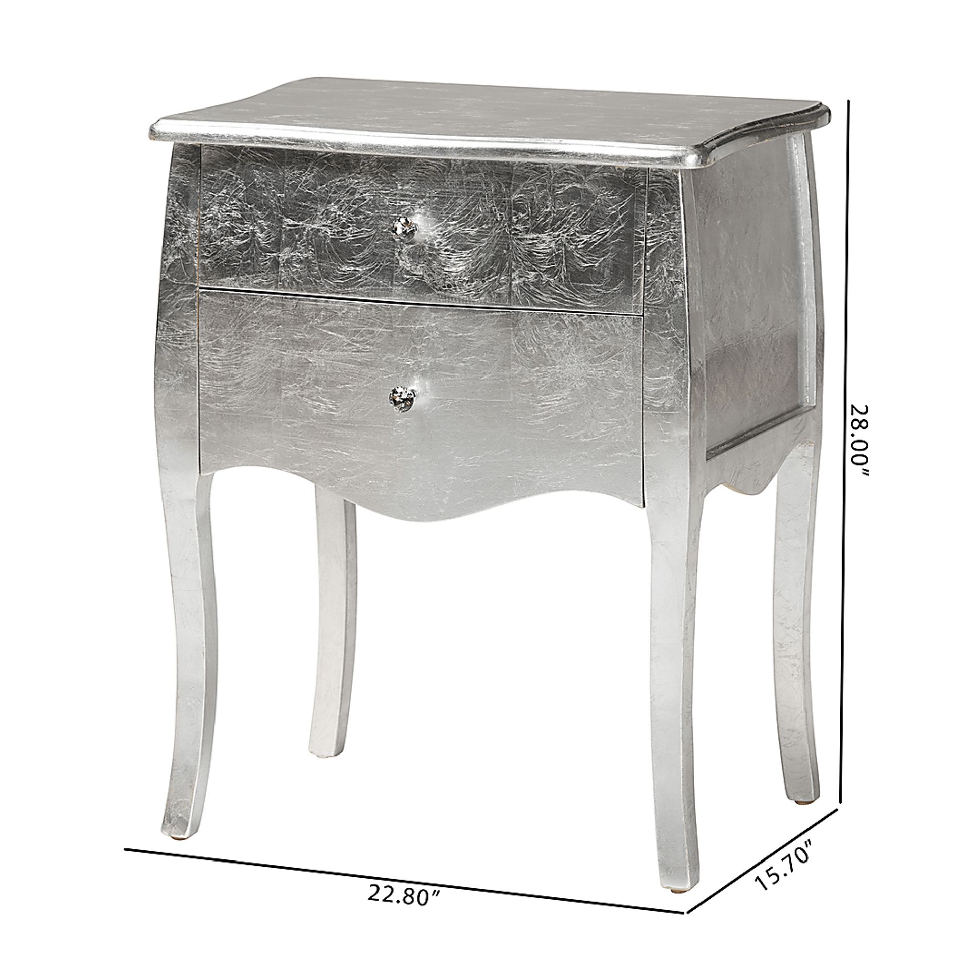 Brinkhoff II Silver Nightstand - Image 10