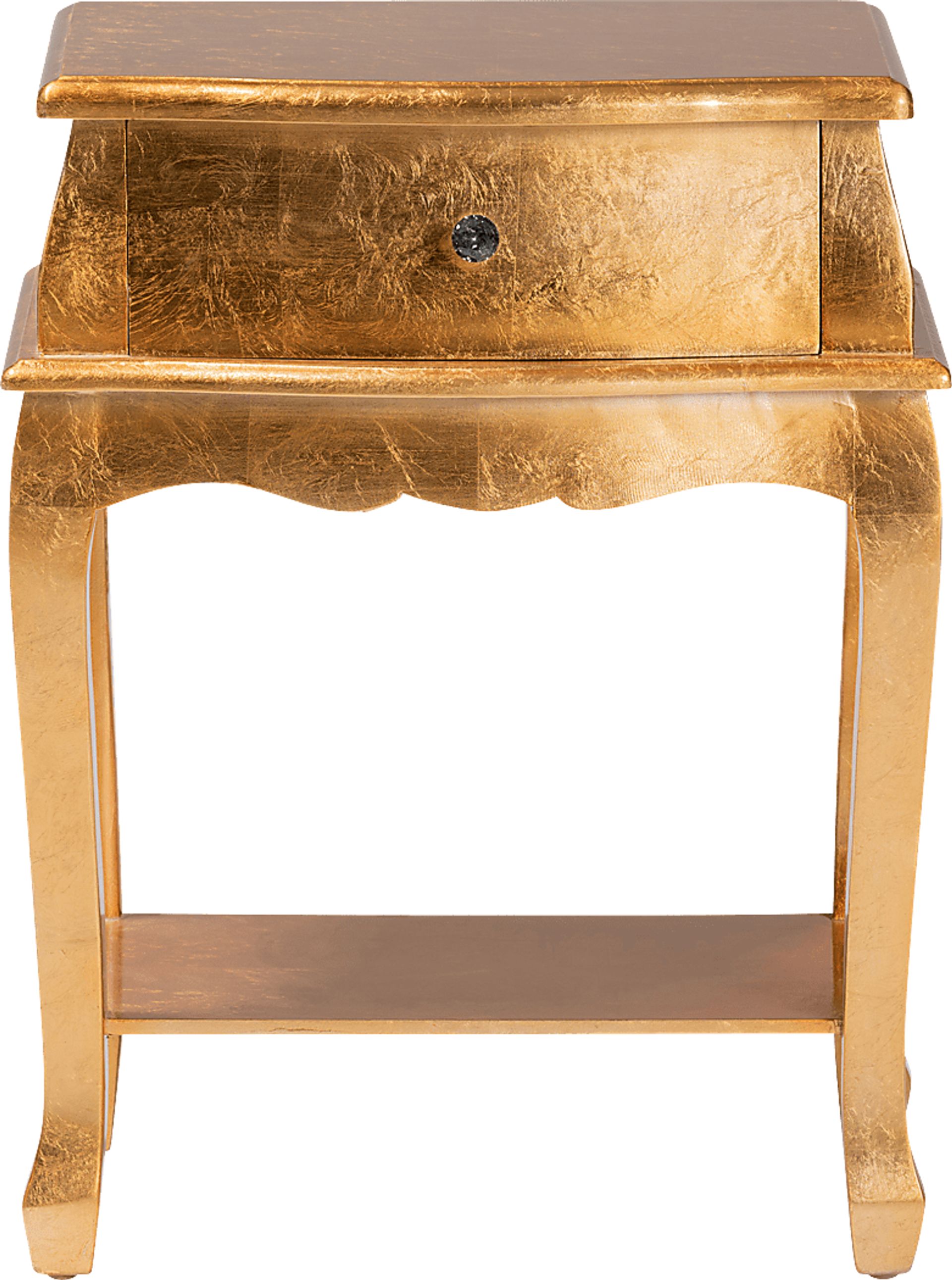 Brinkhoff III Gold Nightstand - Image 3