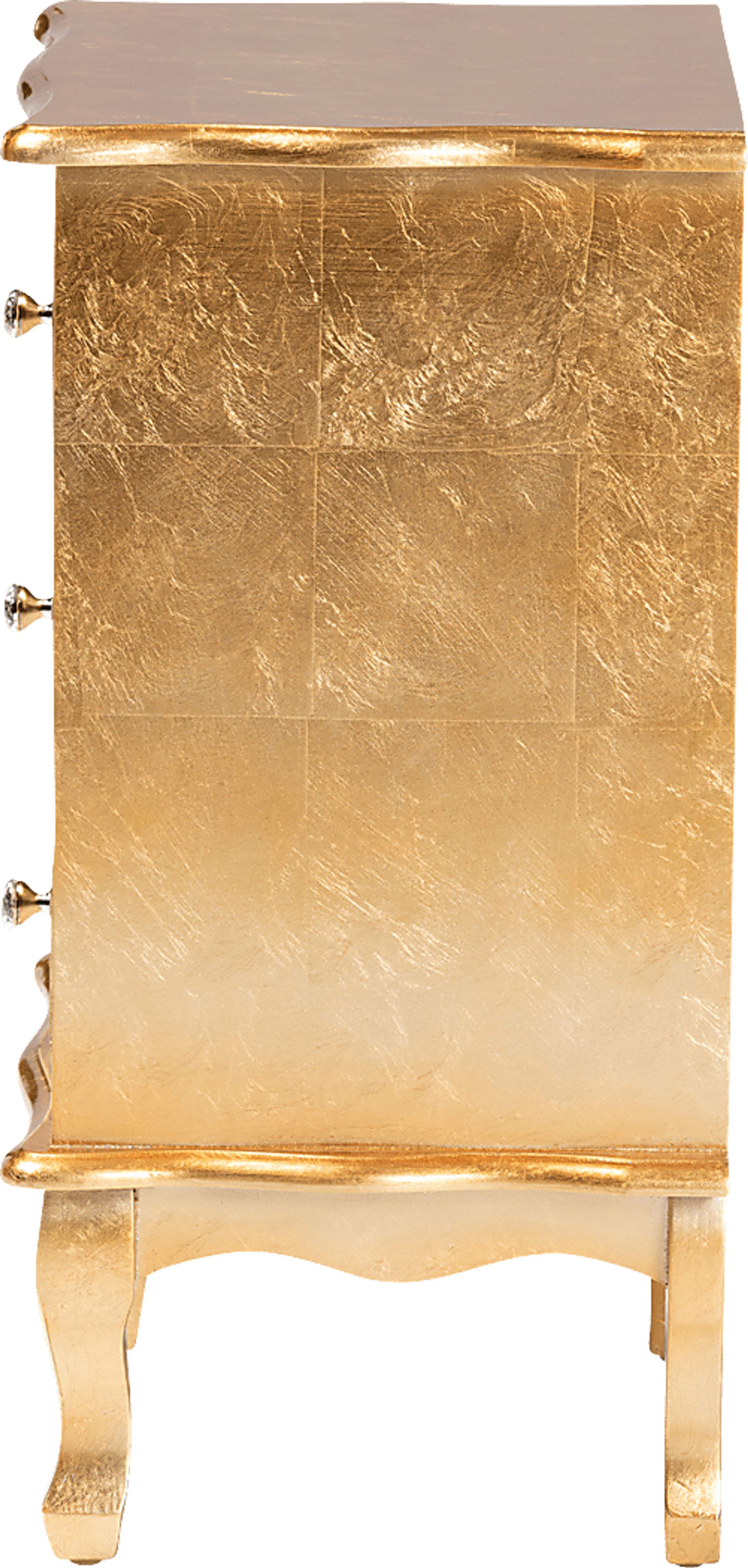 Brinkhoff IV Gold Nightstand - Image 5