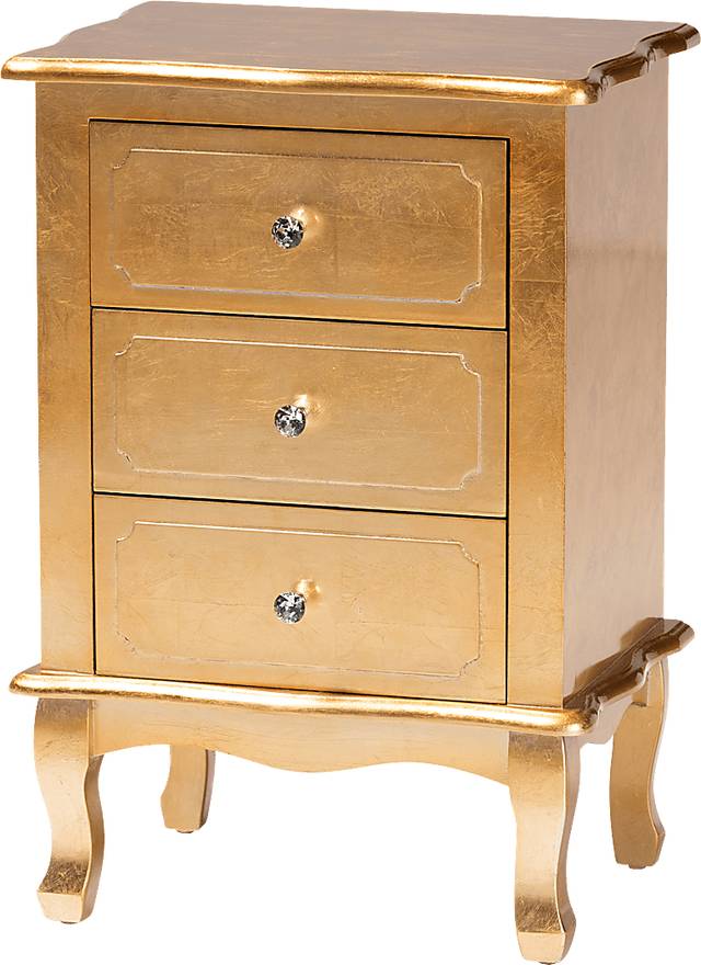 Brinkhoff IV Gold Nightstand - Thumbnail - Image 1