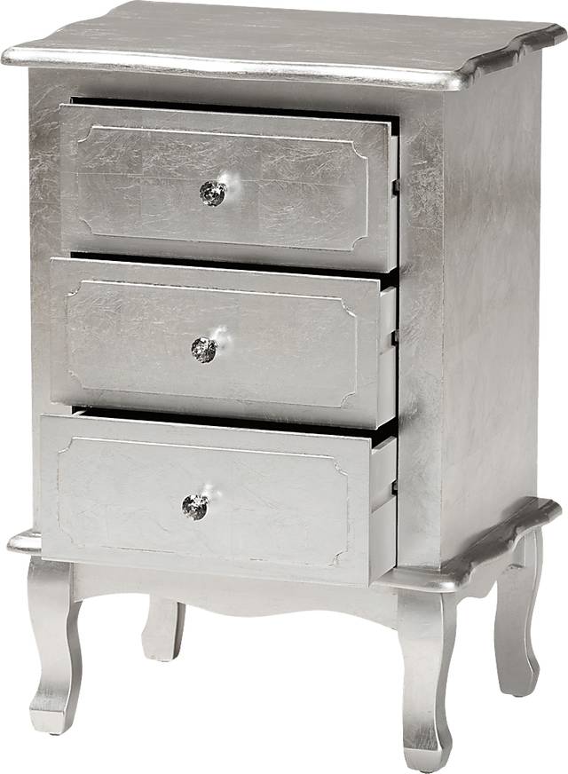 Brinkhoff IV Silver Nightstand - Thumbnail - Image 4