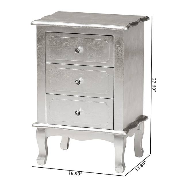 Brinkhoff IV Silver Nightstand - Thumbnail - Image 10