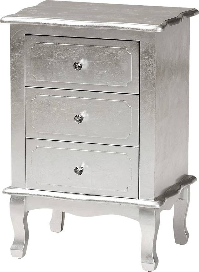Brinkhoff IV Silver Nightstand - Thumbnail - Image 1