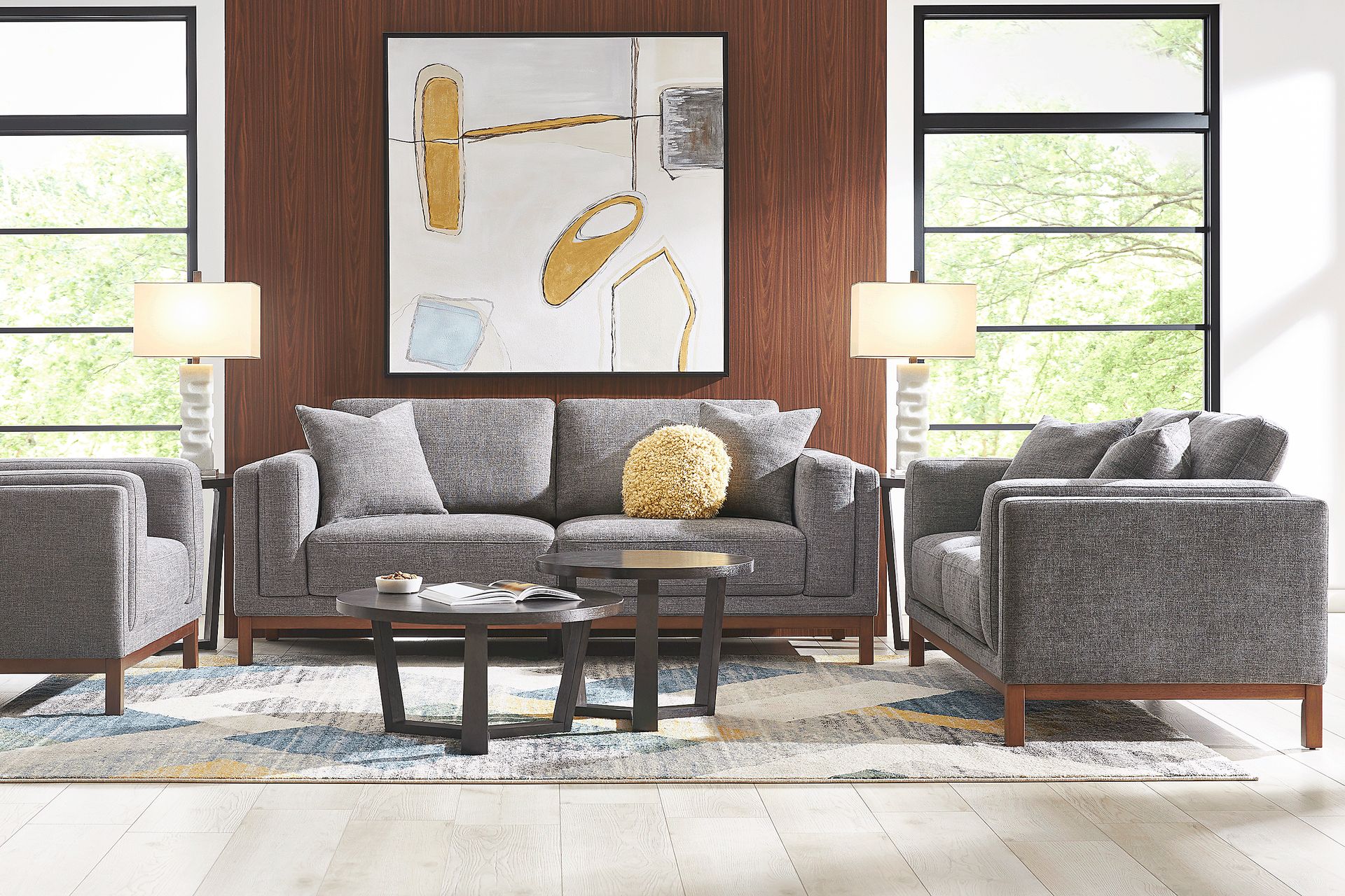 Brinkley Pewter Loveseat - Image 2