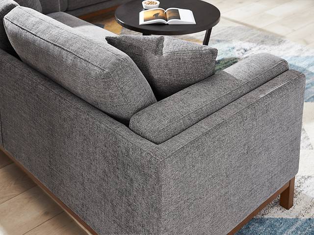 Brinkley Pewter Loveseat - Thumbnail - Image 3