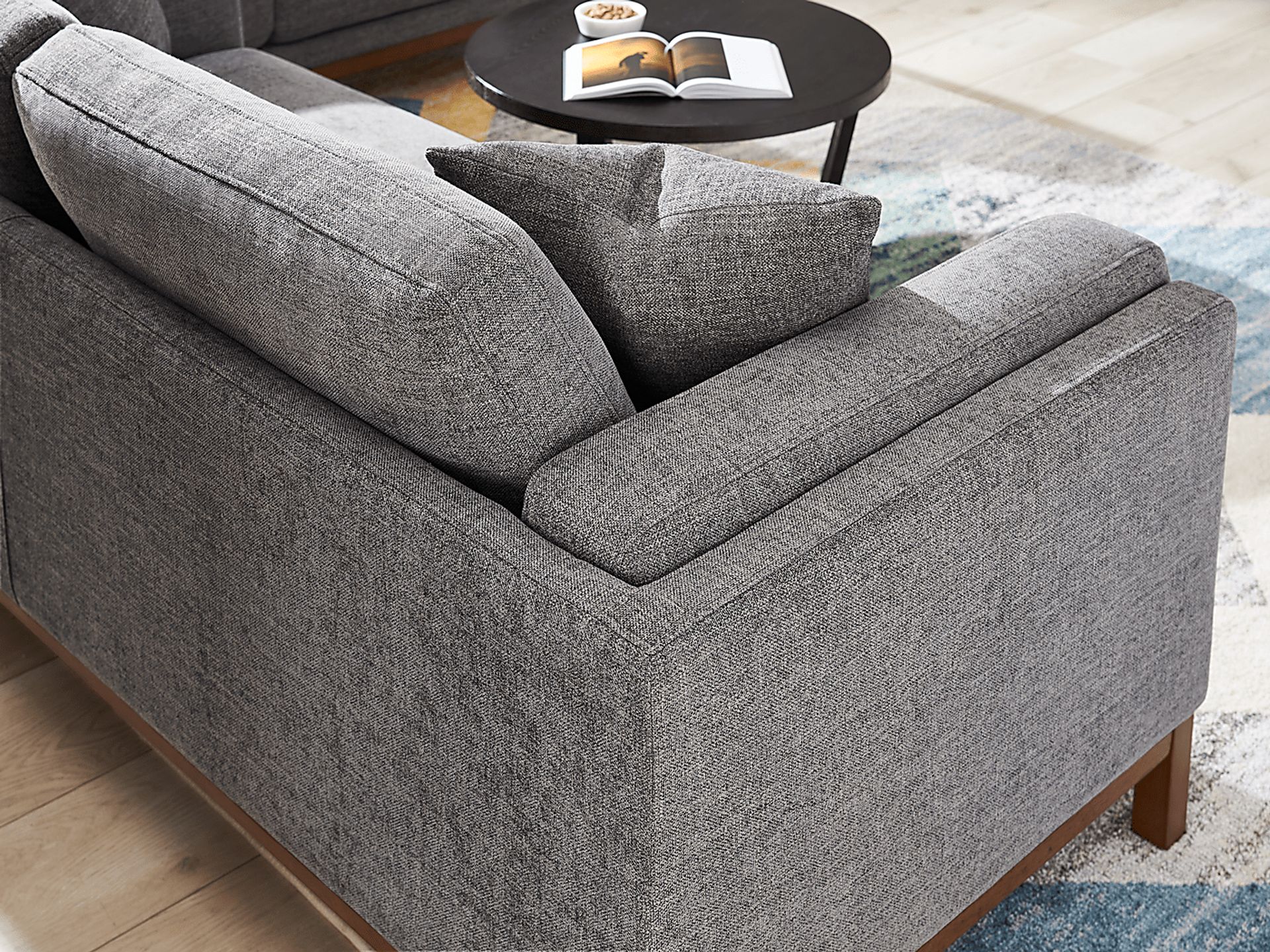Brinkley Pewter Loveseat - Image 3