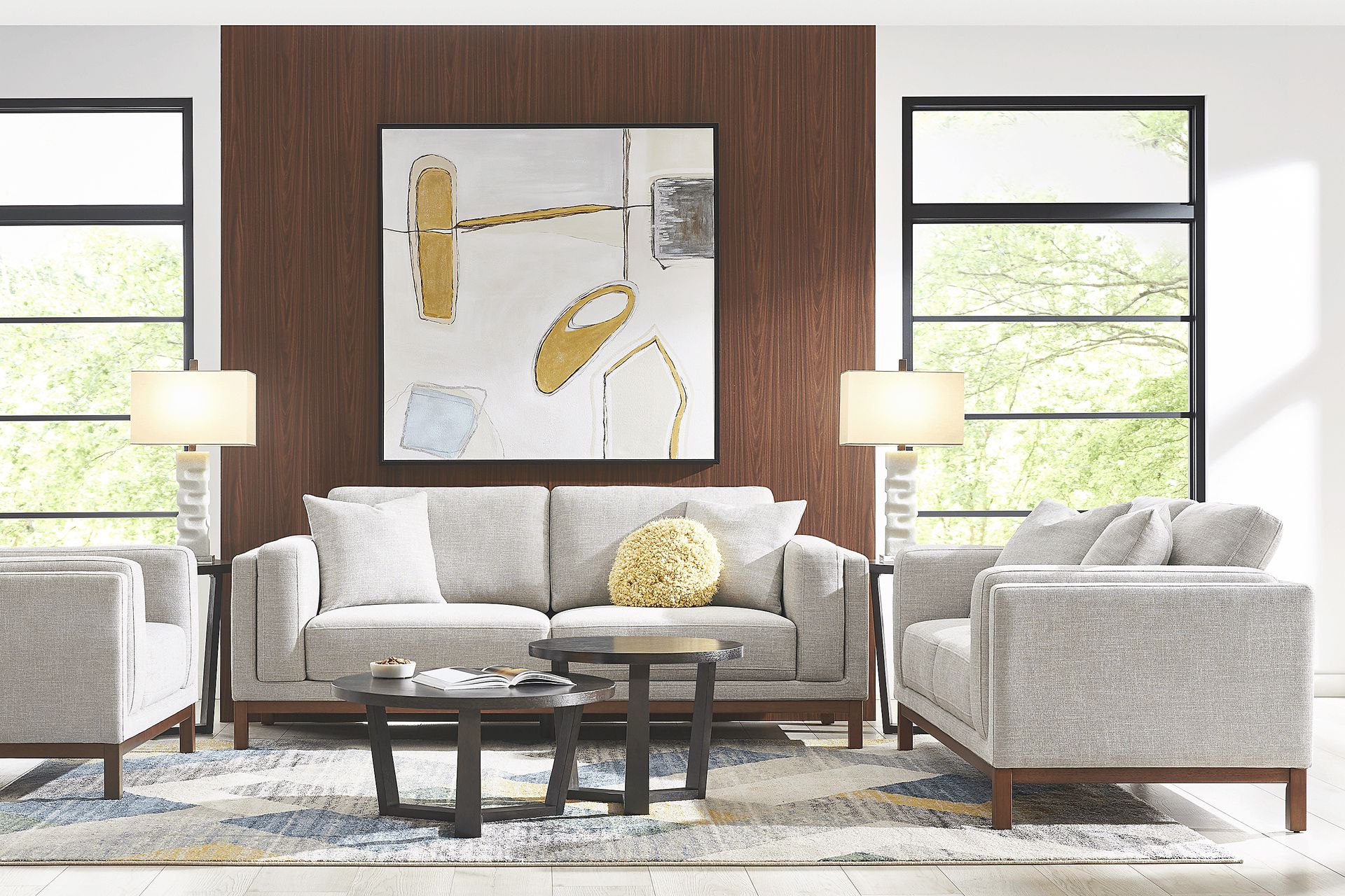 Brinkley Stone 3 Pc Living Room - Image 1