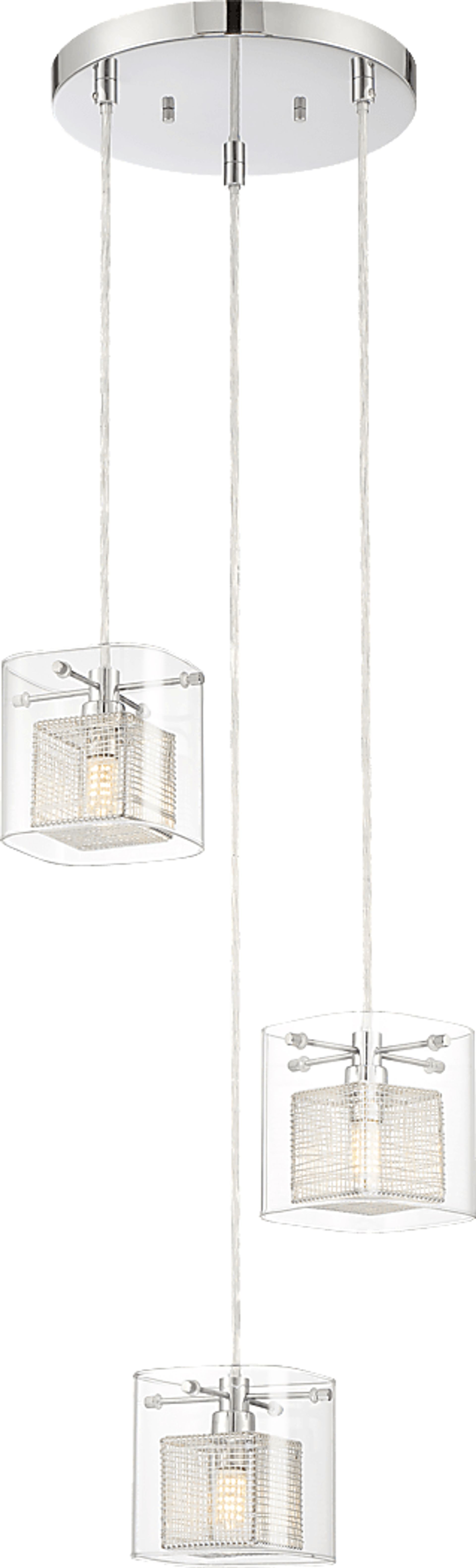 Brinkly Bay Chrome Chandelier - Image 1