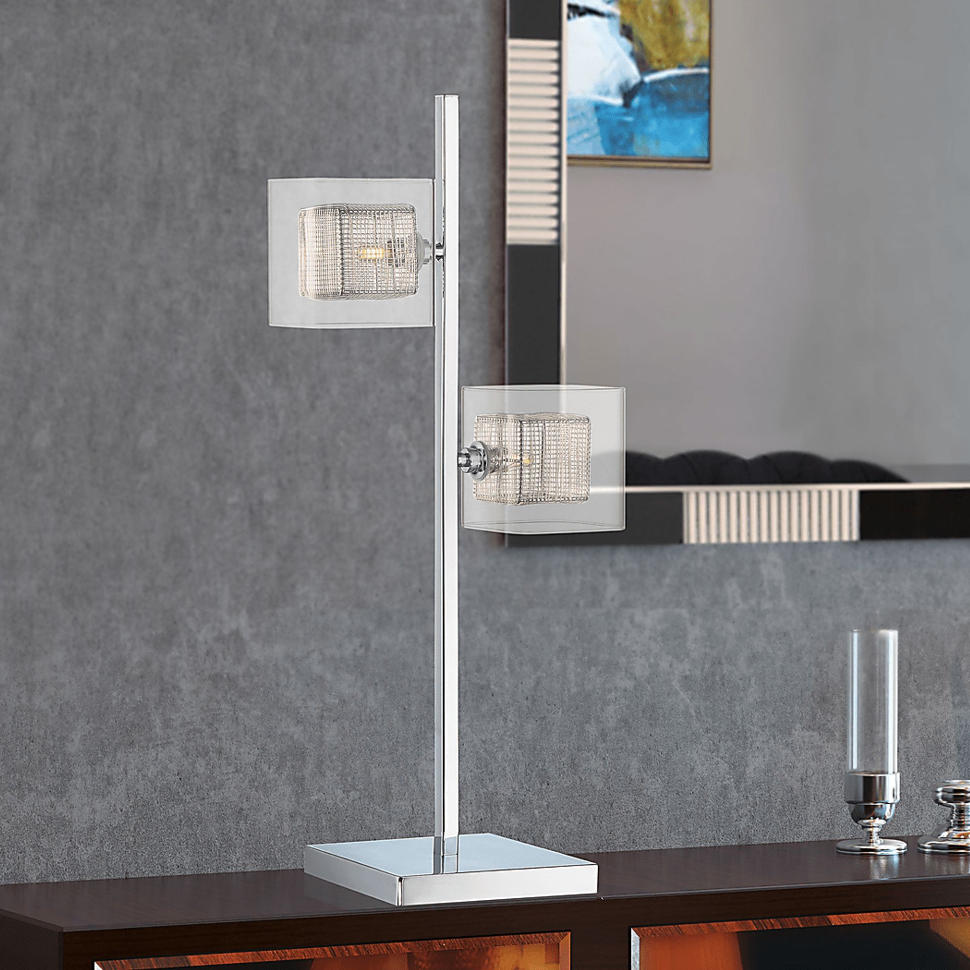 Brinkly Bay Chrome Table Lamp - Image 3