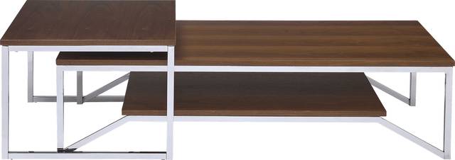 Brinley Walnut Nesting Cocktail Table (Set of 2) - Thumbnail - Image 2