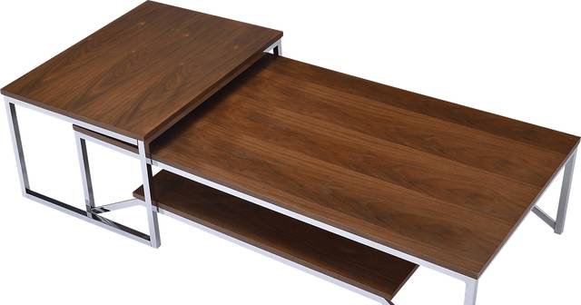 Brinley Walnut Nesting Cocktail Table (Set of 2) - Thumbnail - Image 3