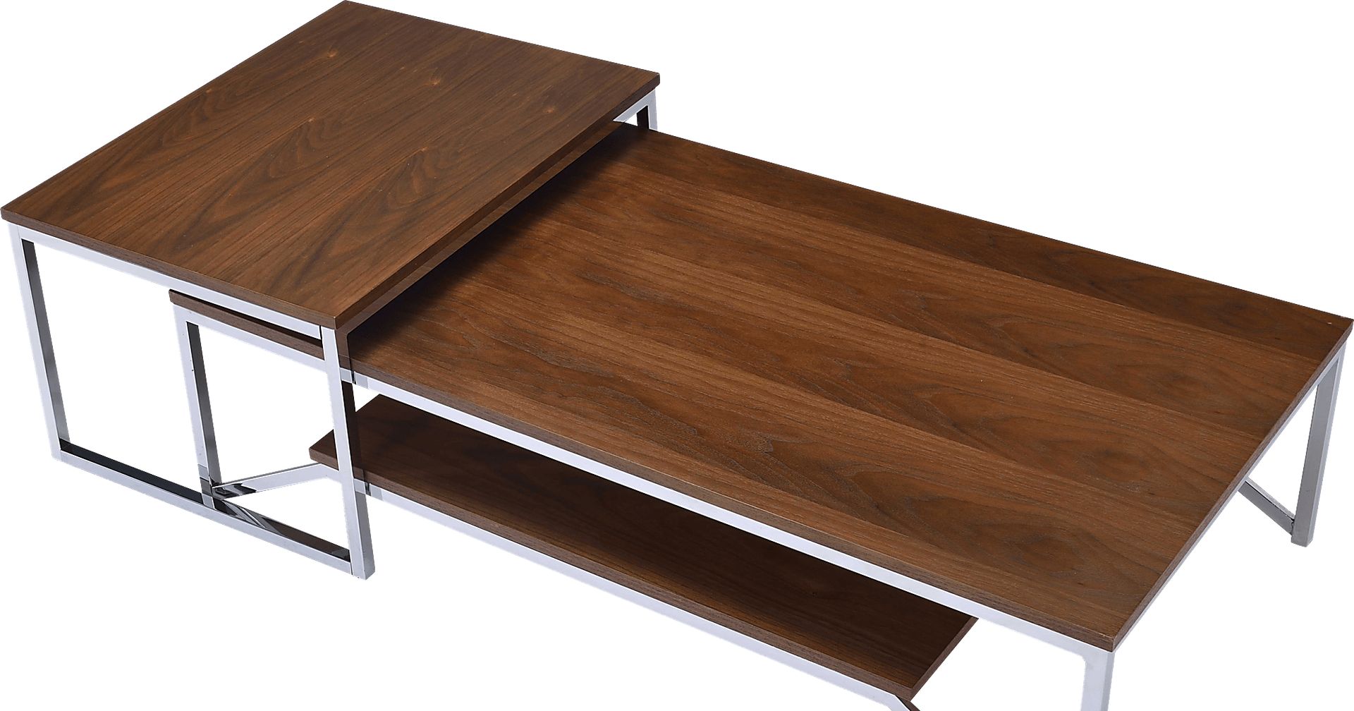 Brinley Walnut Nesting Cocktail Table (Set of 2) - Image 3