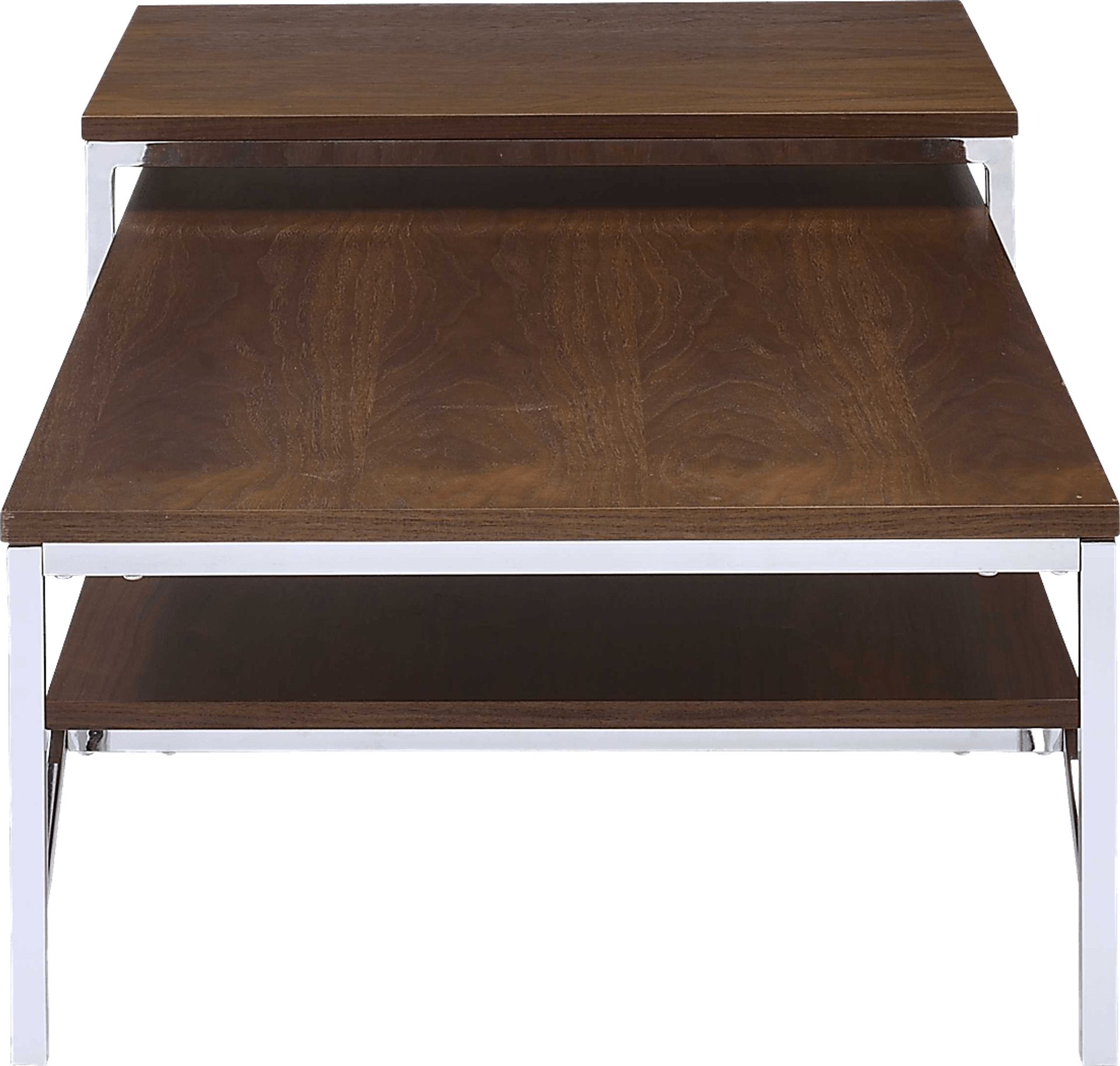 Brinley Walnut Nesting Cocktail Table (Set of 2) - Image 5