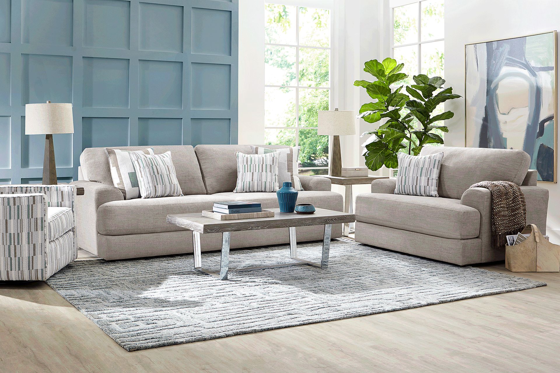 Brisbane Beige 8 Pc Living Room - Image 1