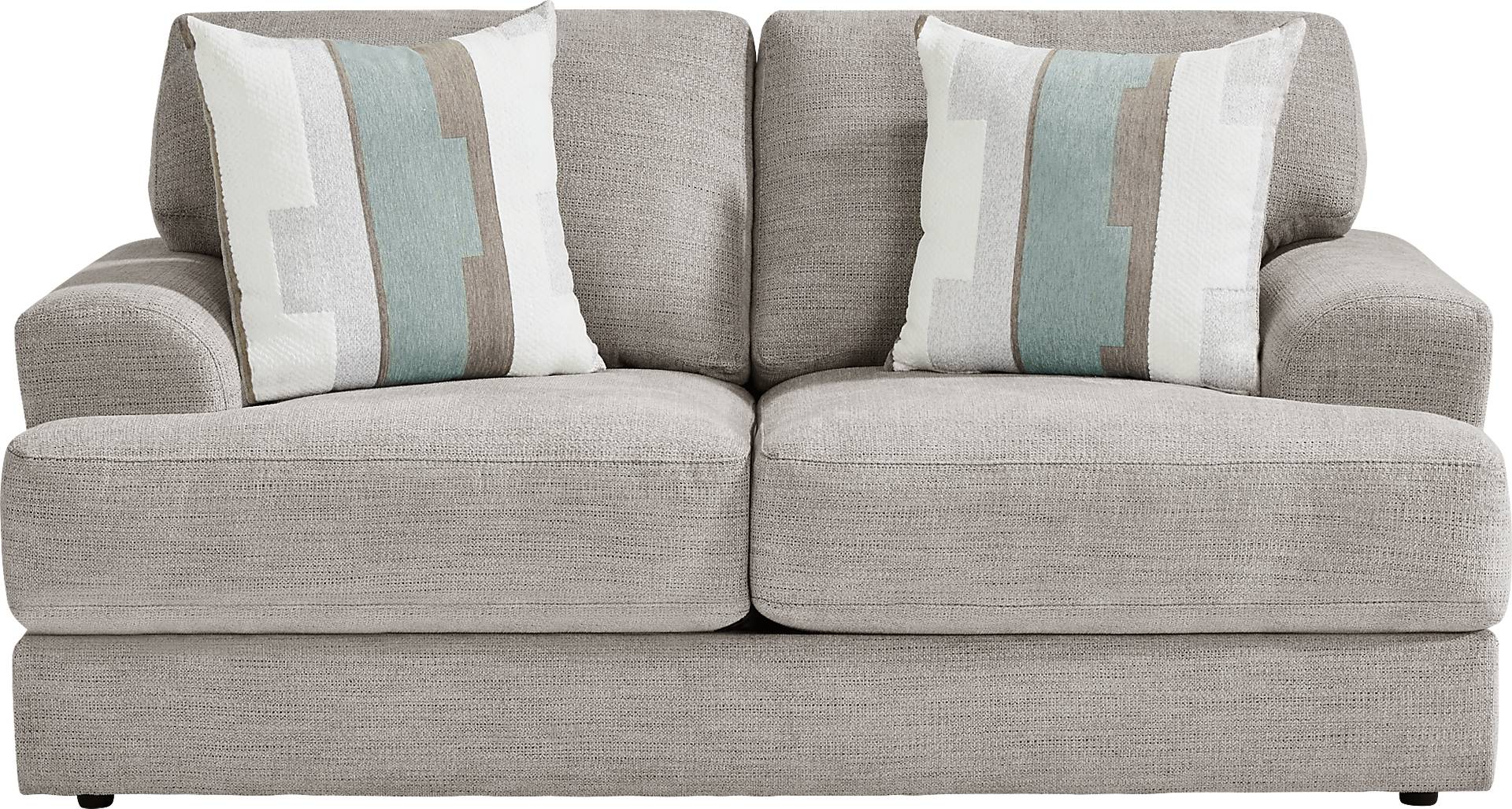 Brisbane 2 Pc Beige Chenille Fabric Living Room Set With Sofa