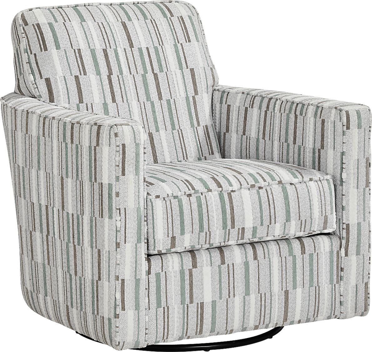 Brisbane Beige Chenille Fabric Swivel Accent Chair Rooms To Go