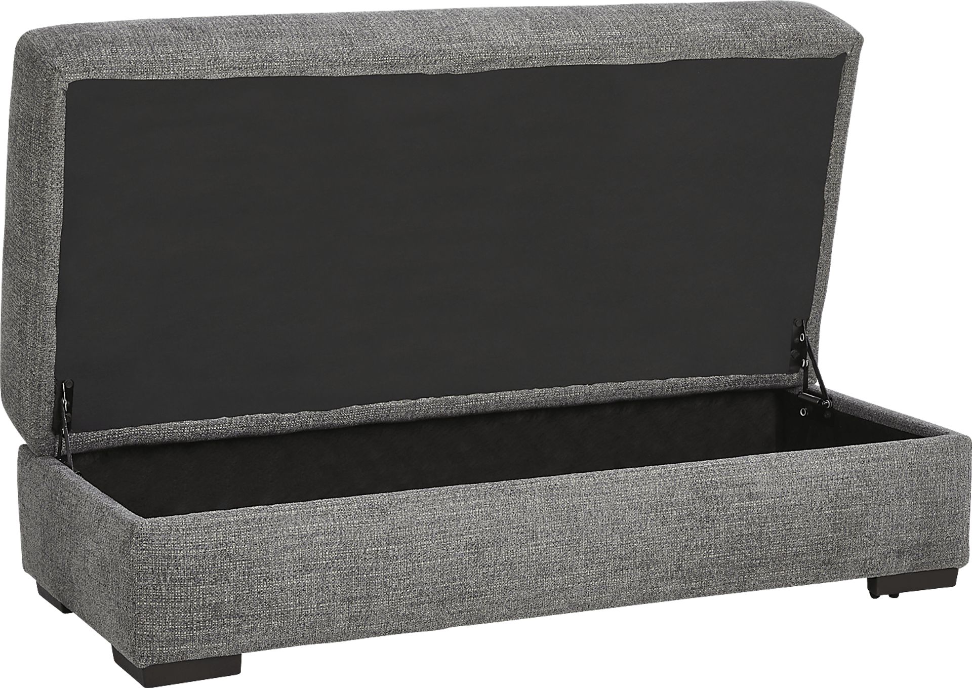 Brisbane Gray Storage Ottoman - Image 3