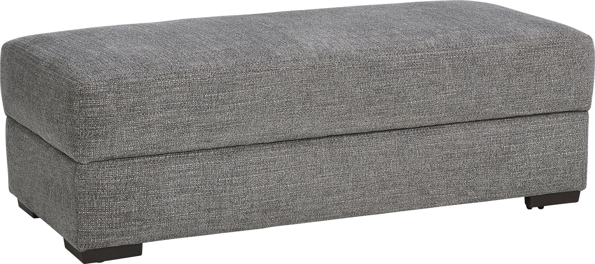 Brisbane Gray Storage Ottoman - Image 1