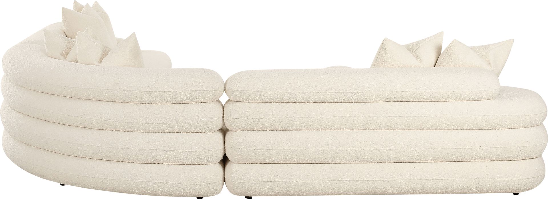 Briscoey Cream 3 Pc Sectional - Image 3