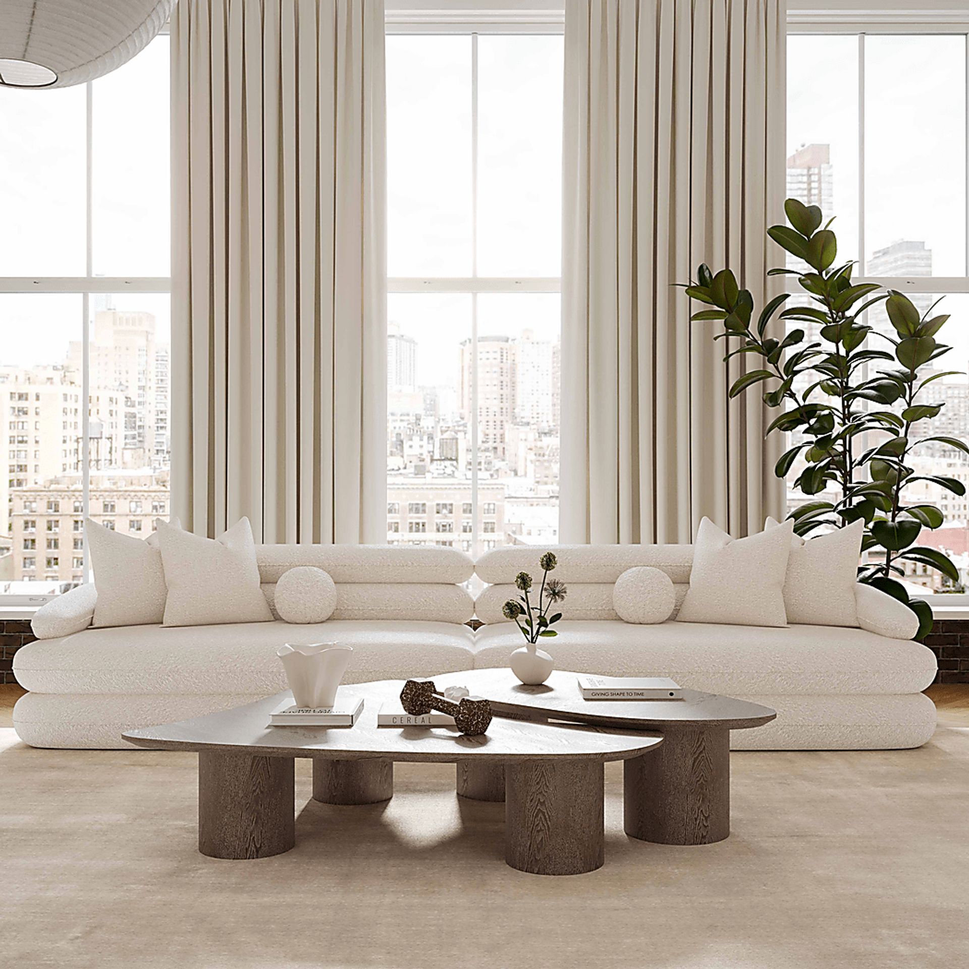 Briscoey Cream Sofa - Image 2