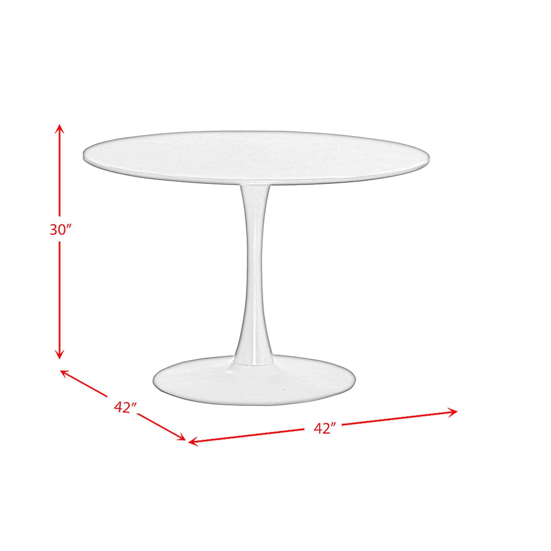 Briscoo White Dining Table - Image 3