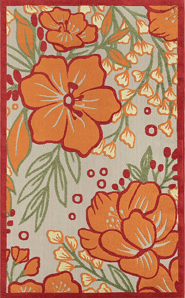 Brisside Gray/Multi 5' x 8' Indoor/Outdoor Rug - Thumbnail - Image 1