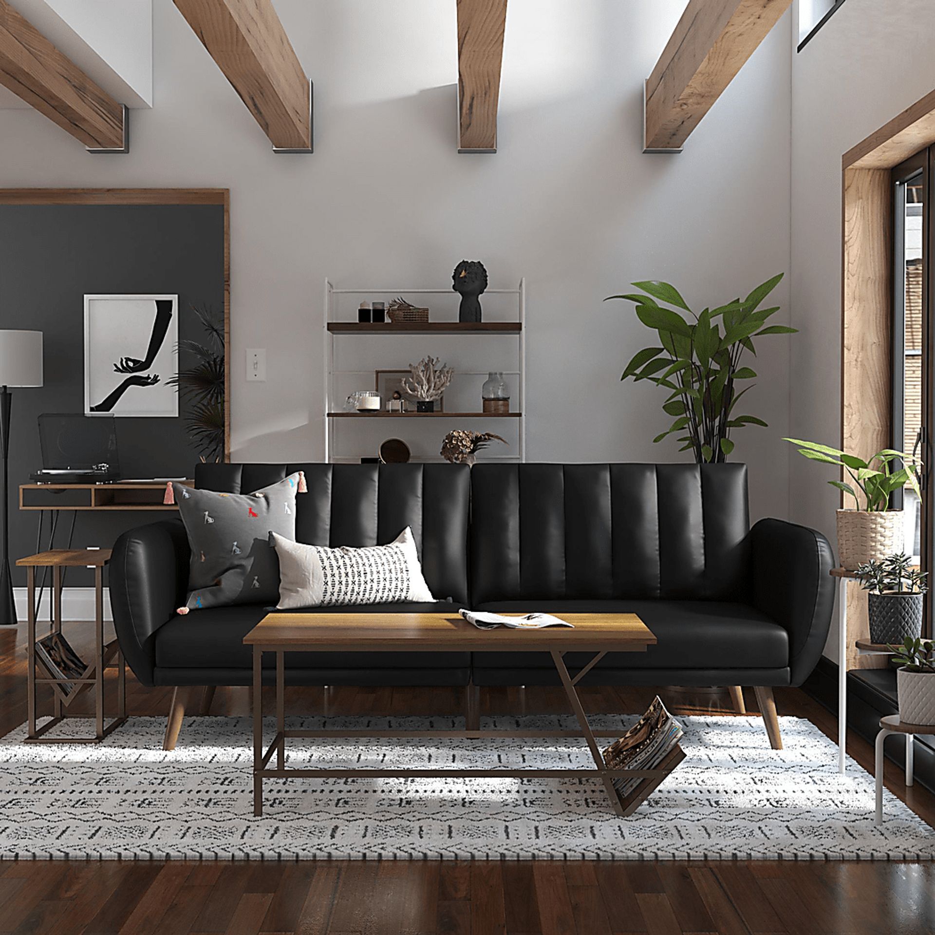 Bristerburg Black Futon - Image 15