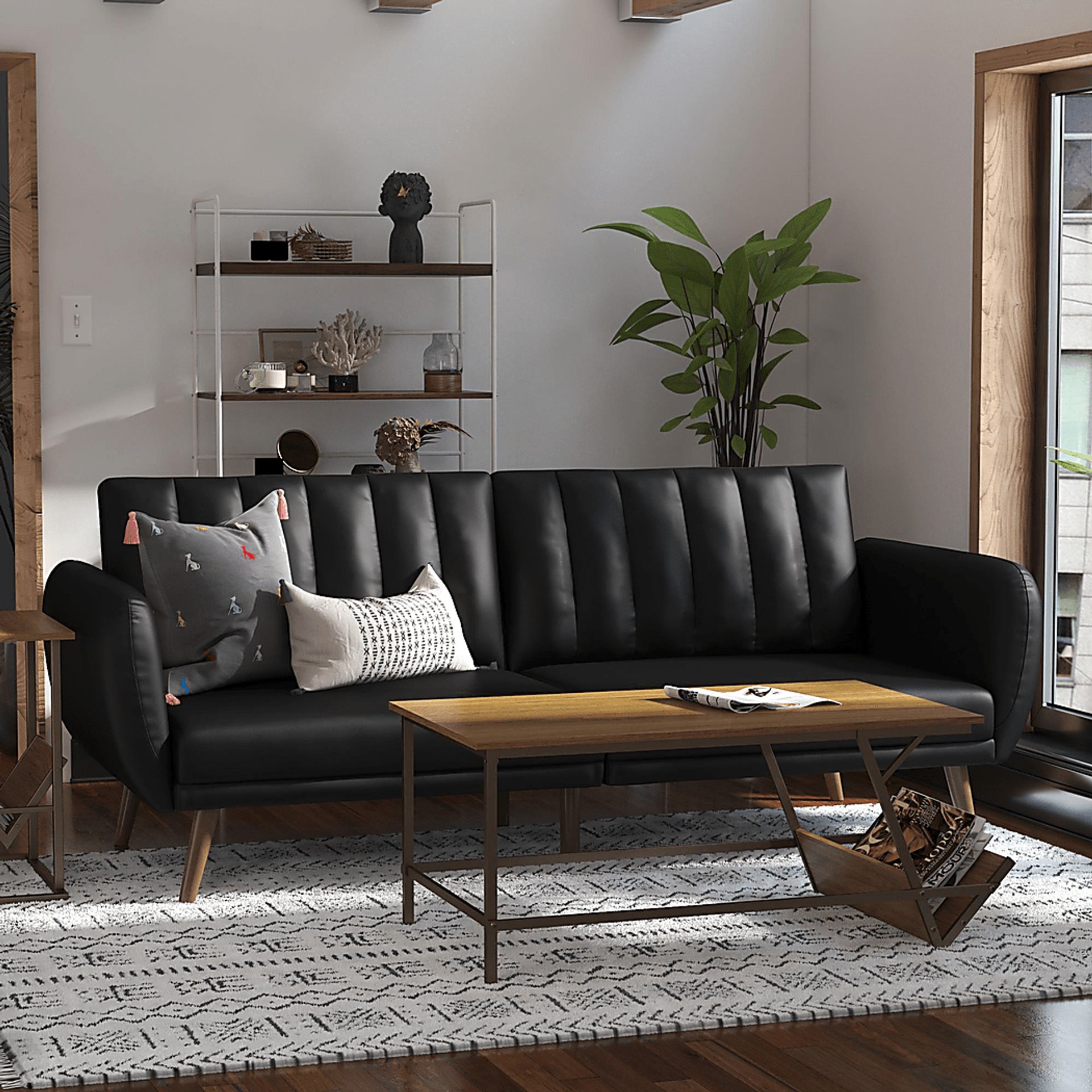 Bristerburg Black Futon - Image 2