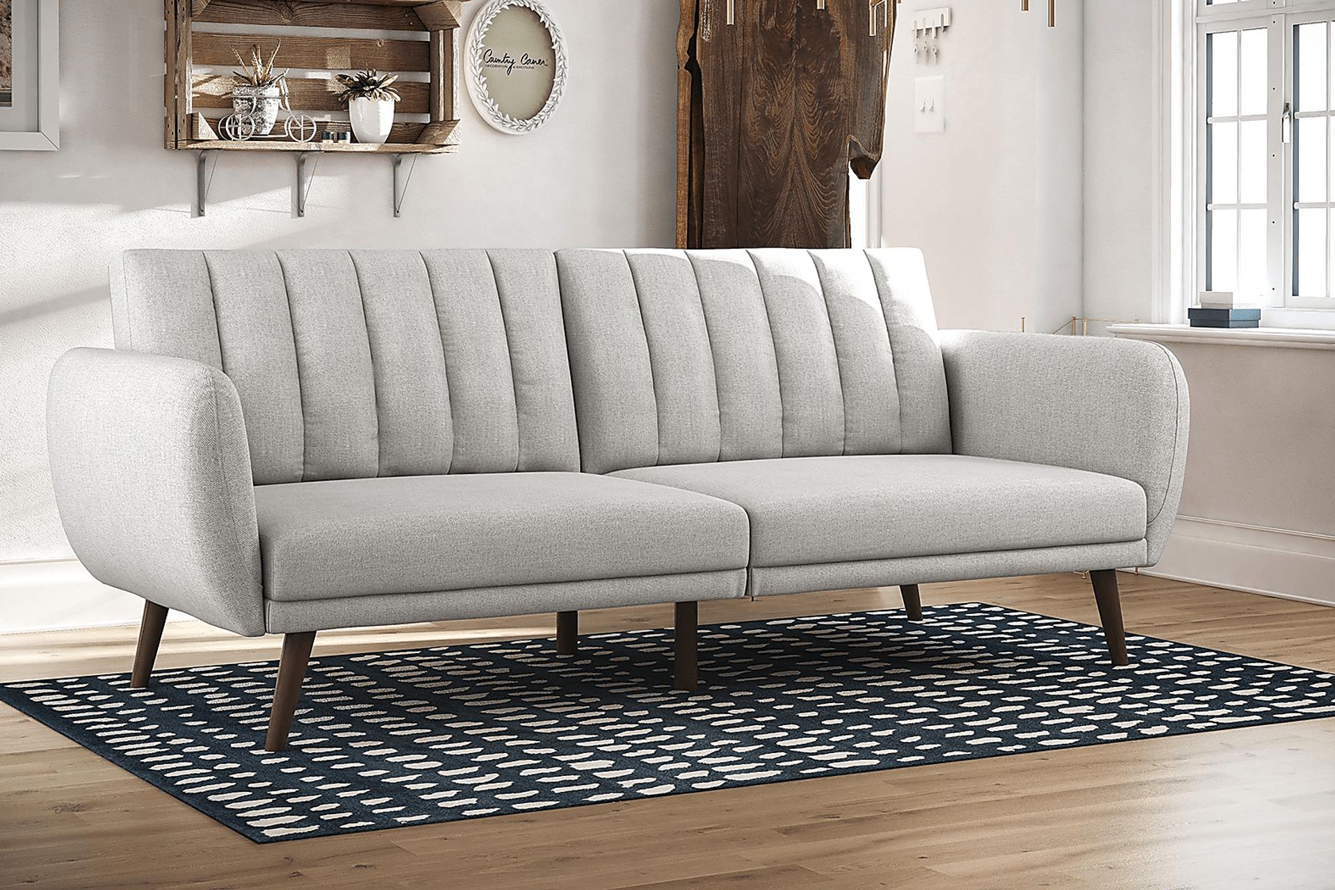 Bristerburg Light Gray Futon - Image 18