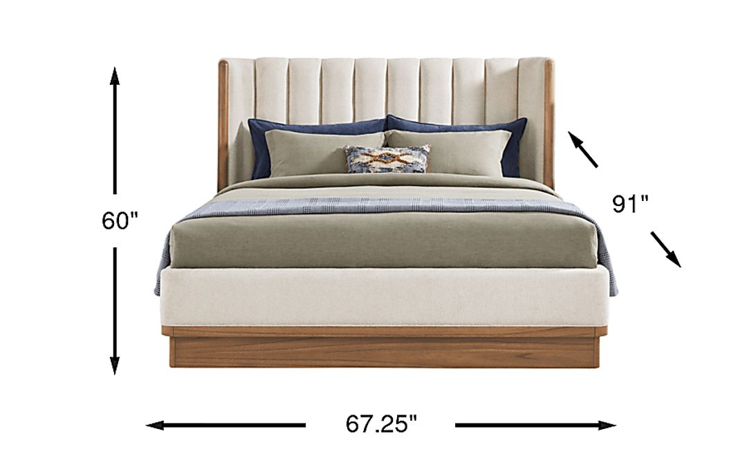 Bristol Bay Brown 3 Pc Queen Upholstered Bed