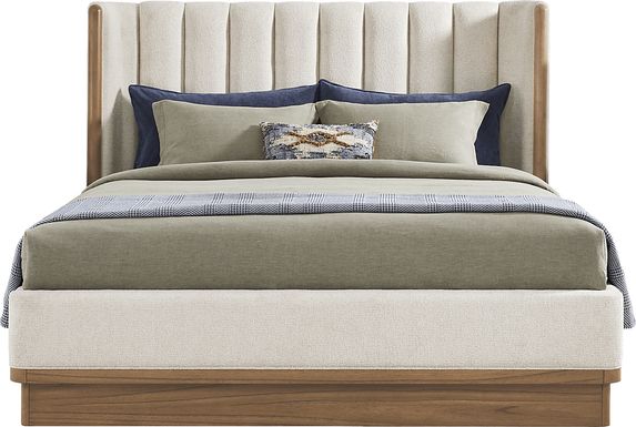 Bristol Bay Brown 3 Pc Queen Upholstered Bed