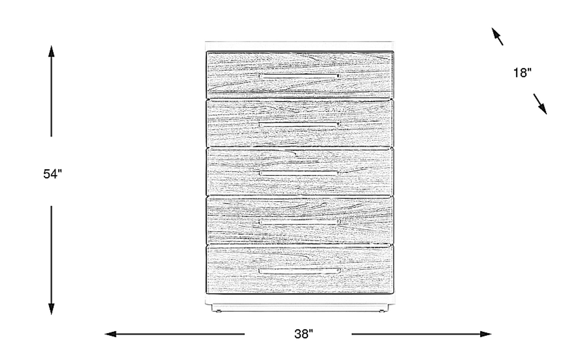 Dimension Image. Please refer to the Dimension Tab on this page for dimension details.