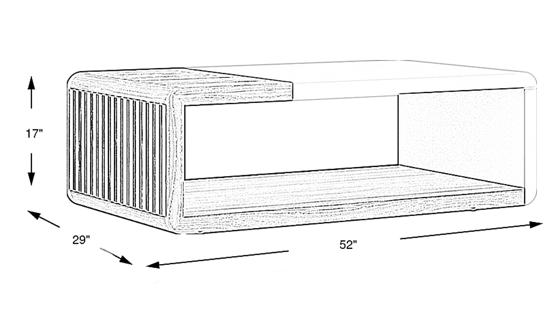Bristol Bay Brown Cocktail Table