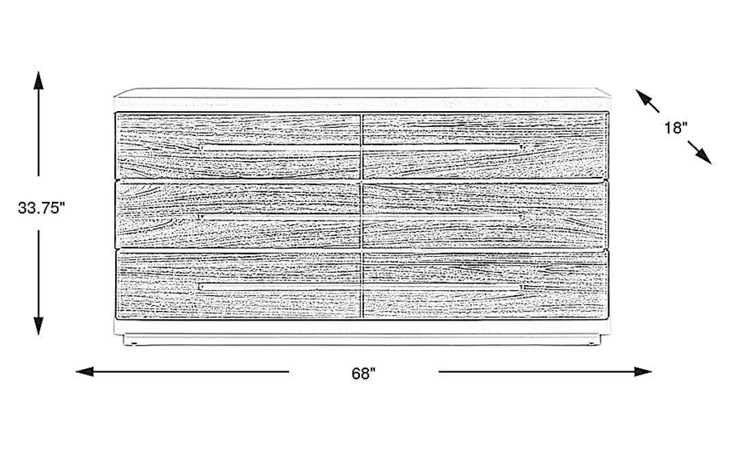 Bristol Bay Brown Dresser