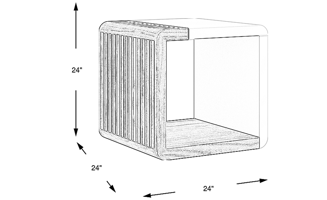 Bristol Bay Brown End Table