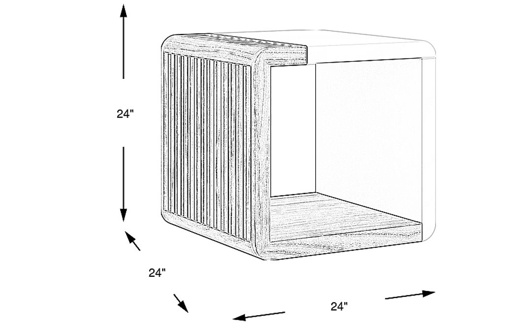 Bristol Bay Brown End Table